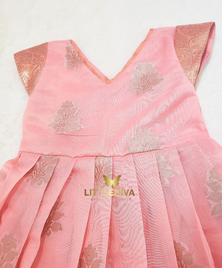 Pastel Pink Motif Frock